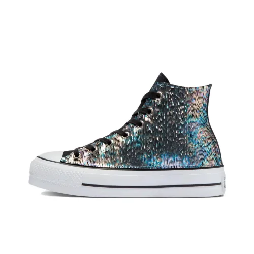 Converse Chuck Taylor All Star Lift Платформа Радуга Высокие Кеды Унисекс Радужный