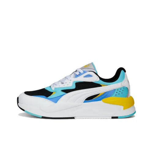 PUMA X RAY Speed TRAINERS Low Топ Спортивная Повседневная Обувь Белый Синий Желтый