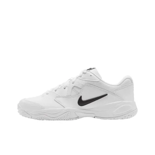 Nike Court Lite 2 Slip-Resistant Abrasion-Resistant Low-Top Tennis Shoes White Black Найк Корт Лайт 2 Противоскользящие Износостойкие Низкие Кроссовки для Тениса Белый Черный