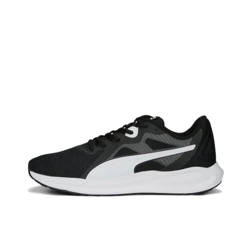 PUMA Twitch Runner Slip-resistant Abrasion-resistant Low-top Беговые кроссовки Черный Белый