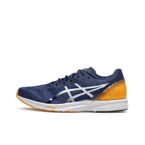 ASICS Tarther Rp 3 Амортизация Устойчивость к истиранию Дышащий Низкий Топ Беговые кроссовки Мужские Синий Оранжевый
