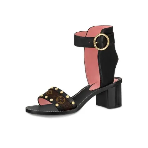 LOUIS VUITTON Passenger One Strap Sandals 5,5cm Women's Black LOUIS VUITTON Passenger One Ремень Сандалии 5,5см Женские Черные