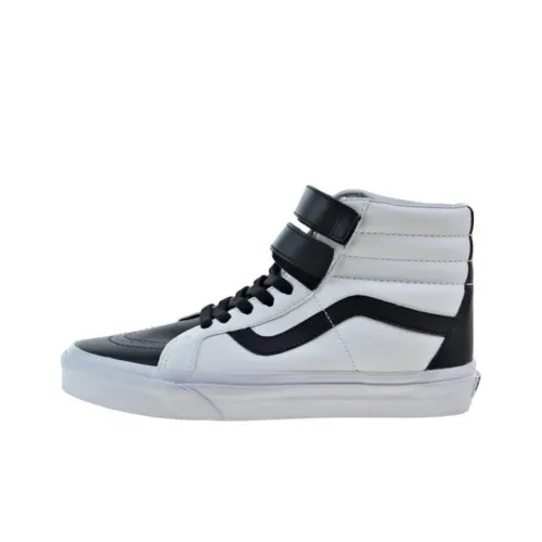 Vans SK8 HI Reissue Устойчивые к истиранию Дышащие Высокие Кроссовки для скейтбординга Унисекс Белый Черный