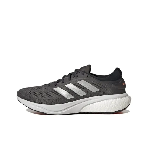 Adidas Supernova 2 Slip-resistant Abrasion-resistant Breathable Lightweight Low-top Running Shoes Men's Gray Adidas Supernova 2 Противоскользящий Устойчивый к истиранию Дышащий Легкий Низкий верх Беговые кроссовки Мужские Серый