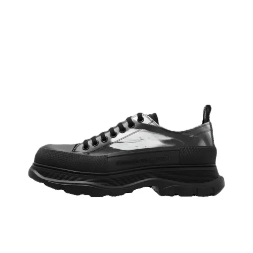 Alexander McQueen Tread Slick Low Топ Спортивная Повседневная Обувь Мужская Черная