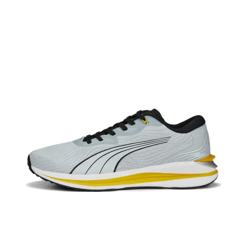 PUMA Electrify Nitro 2 противоскользящие устойчивые к истиранию низкие беговые кроссовки серого цвета