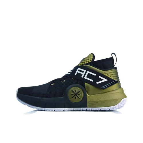 LINING All City 7 Wade Collection Нескользящий Легкий MID Баскетбольные кроссовки Мужской Черный Золотой