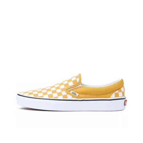 VANS Slip On Series Цвет Theory Low Top Скейтборд Кроссовки Unisex Желтый Белый