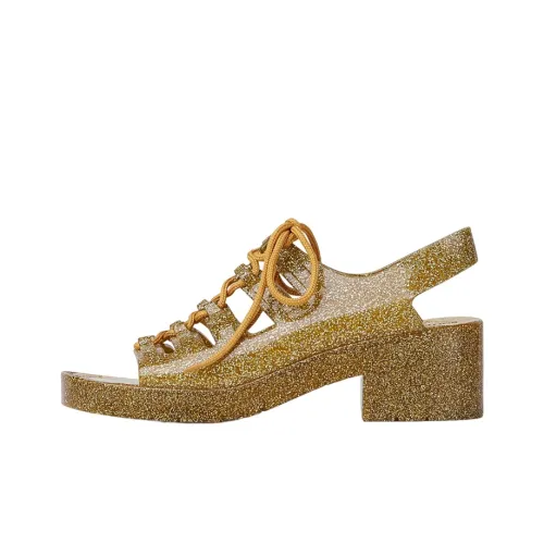 Bottega Veneta Jelly One Strap Sandals 6 cm Women's Gold Bottega Veneta Jelly One Ремешок Сандалии 6 см Женские Золотые