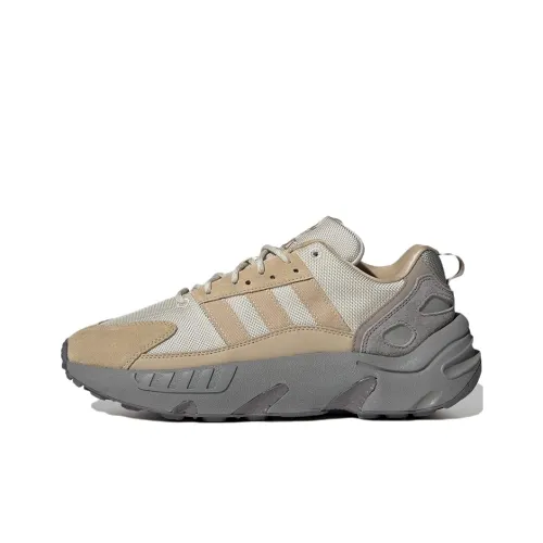 Adidas Originals ZX 22 Boost Slip Resistant Abrasion Resistant Легкий Низкий Топ Повседневные Беговые кроссовки Унисекс Песочный