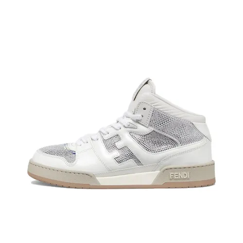 FENDI Match High Топ Стильные Скейтбординги Мужской Белый