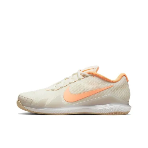 Nike Air Zoom Vapor Pro Air Zoom HC Low Топ Теннисные Кроссовки Женские Бежево-Оранжевые