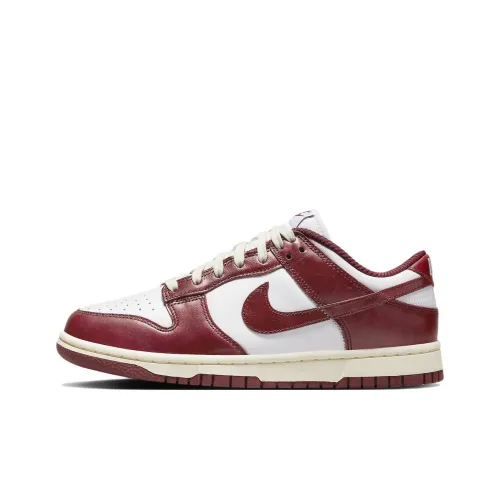 Nike Dunk Low Топ Скейтборд Кроссовки Женские Красный Белый