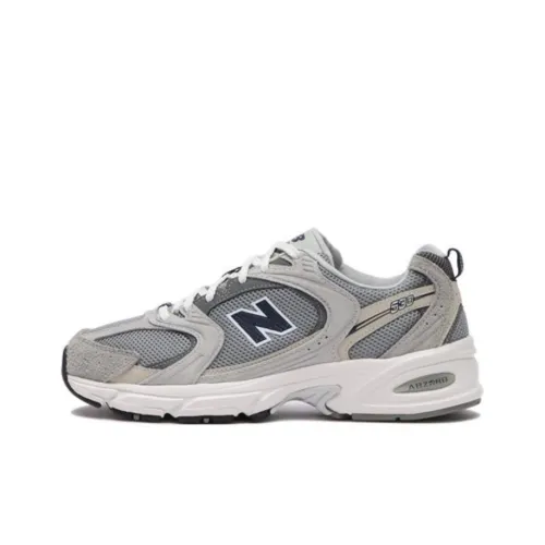 New Balance NB 530 Low Топ Беговые кроссовки Мужской Серый Бежевый
