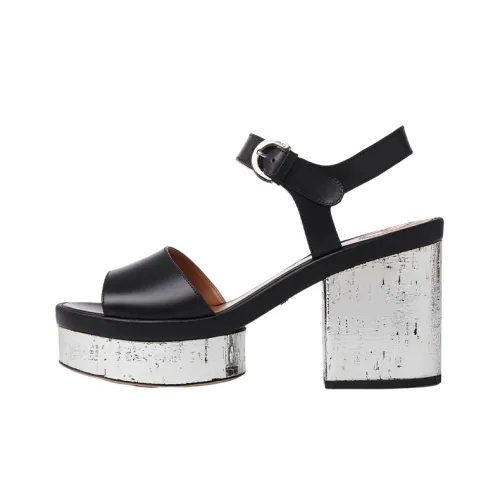 Chloe Odina One Strap Sandals Women's Black Члои Одина वन Страп Сандалы Женские Черные
