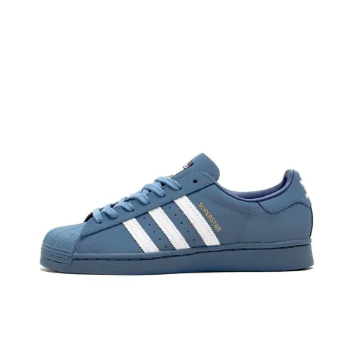 Атмос X King GNU x Adidas Originals SUPERSTAR Low Top Скейтборд Кроссовки Мужские Синие