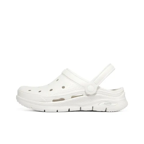 Skechers Arch Fit Пузырьки Обувь Сабо Женские Белые