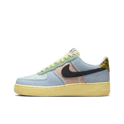 Nike Air Force 1 Slip Resistant Abrasion Resistant Низкие Кроссовки для скейтбординга Женские Синие