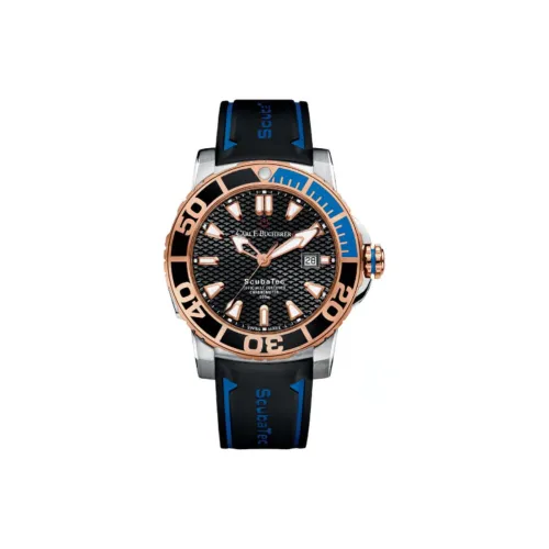 BUCHERER PATRAVI Collection Автоматический Механический Механизм Мужские Часы Часы 44,6 мм Черный Циферблат Корпус из Нержавеющей Стали