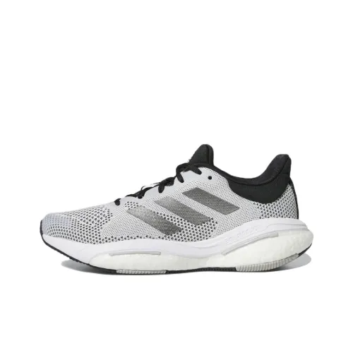 Adidas Solar Glide 5 Slip-Resistant Abrasion-Resistant Breathable Low-Top Running Shoes Women's Gray Black Adidas Solar Glide 5 Противоскользящие Устойчивые к истиранию Дышащие Низкие Кроссовки для Бега Женские Серый Черный