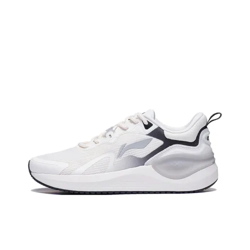 Подкладка амортизирующая противоскользящая износостойкая дышащая и легкая. Низкий топ беговых кроссовок для мужчин белый