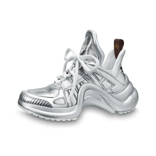 LOUIS VUITTON Archlight Low Топ Спортивная повседневная обувь Женская Серебряная