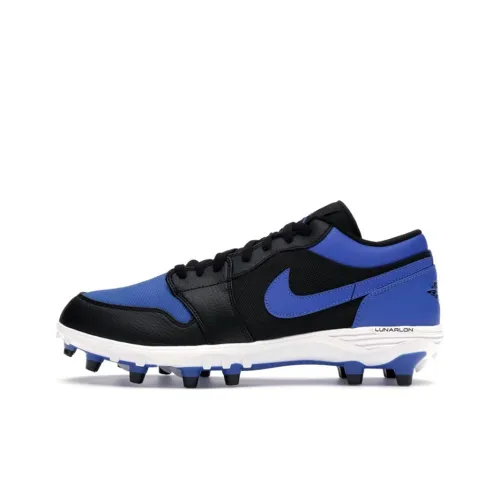 Jordan Air Jordan 1 SG Мягкая трава Амортизация Футбольные бутсы Мужской Синий черный