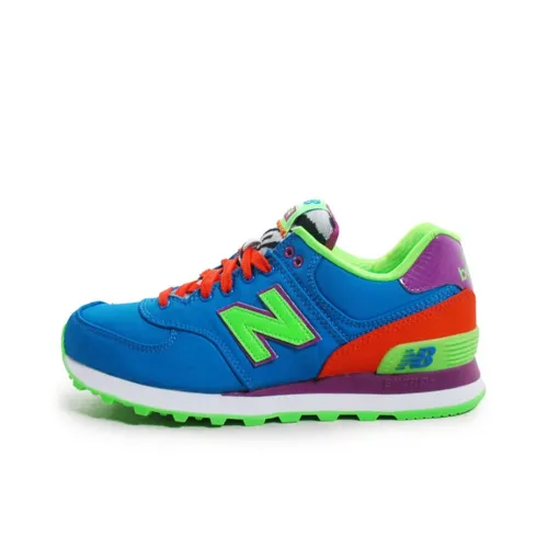 New Balance NB 574 Low Топ Марафон Беговые кроссовки Женские Синий Зеленый