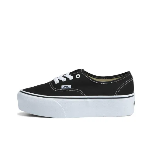 Vans Authentic Stackform Low Top Скейтборд Кроссовки Унисекс Черный Белый