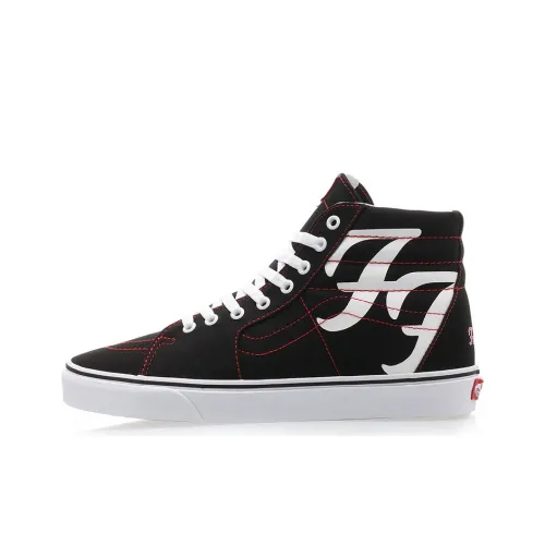 Foo Fighters x VANS SK8 High Скейтборд Кроссовки Унисекс Черный