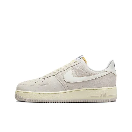Nike Air Force 1 Low Топ Скейтборд Кроссовки Унисекс Серый Белый