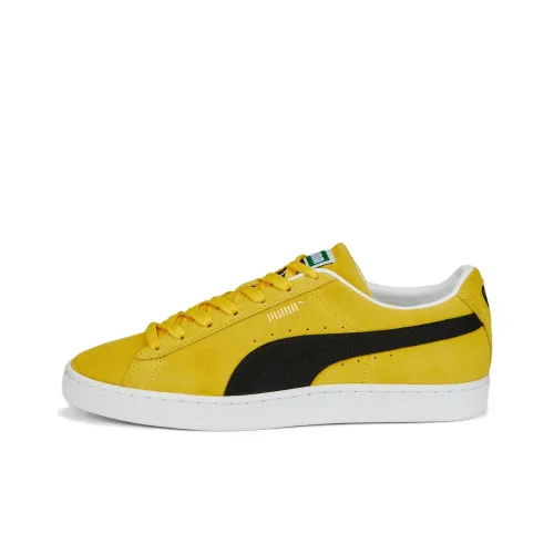 PUMA Suede Series Classic XXI Low Топ Скейтборд Кроссовки Унисекс Желтый Черный