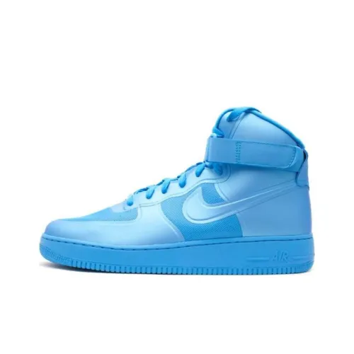 Nike Air Force 1 Hyperfuse PRM Slip-Resistant Abrasion-Resistant High Top Skateboard Shoes Men's Blue Найк Эйр Форс 1 Гиперфьюжн ПРМ Антизлип Резистентный к Износу Высокий Топ Скейтборд Кроссовки Мужские Синие