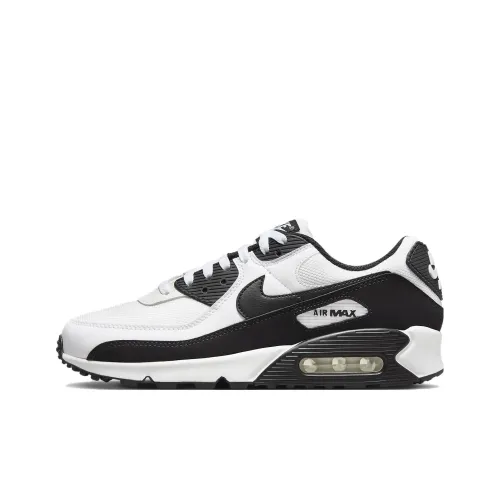Nike Air Max 90 Low Топ Повседневная обувь Мужская Черный Белый