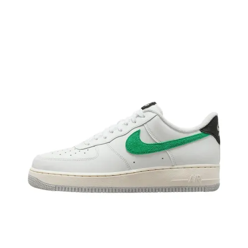 Nike Air Force 1 Low Противоскользящие Амортизирующие Устойчивые к Износу Низкий Топ Скейтборд Кроссовки Белый Зеленый
