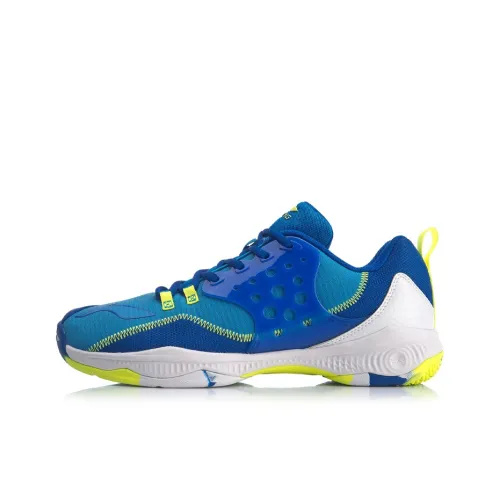 LINING Battle Halberd 2 V2 Rebound Амортизация Дышащий Устойчивый к истиранию Поддержка Низкий Топ Бадминтон Обувь Unisex Blue