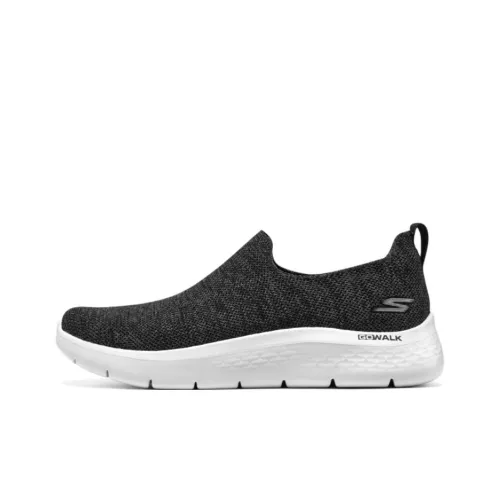 Skechers GO WALK Fle Abrasion Resistant Дышащий Легкий Низкий Топ Casual Мужской Серый Черный