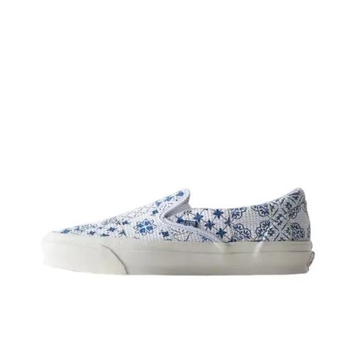 KITH Collaboration x VANS Vault Low Топ Скейтборд Кроссовки Унисекс Синий Белый