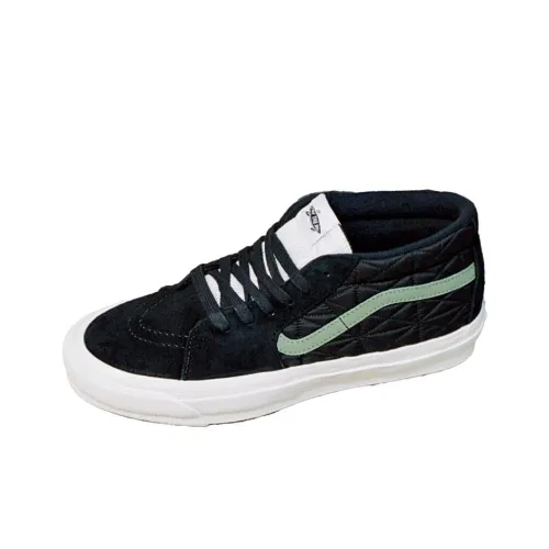 VANS SK8 MID Топ Скейтборд Кроссовки Унисекс Черный Белый