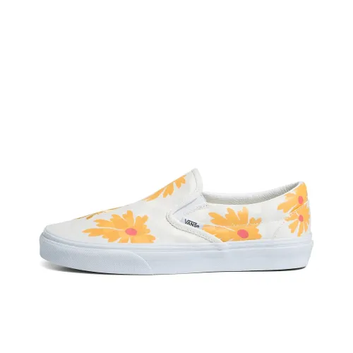Vans Slip On Аbrasion Resistant Lightweight и Breathable Скейтбординг Кроссовки Low Top Унисекс Белый