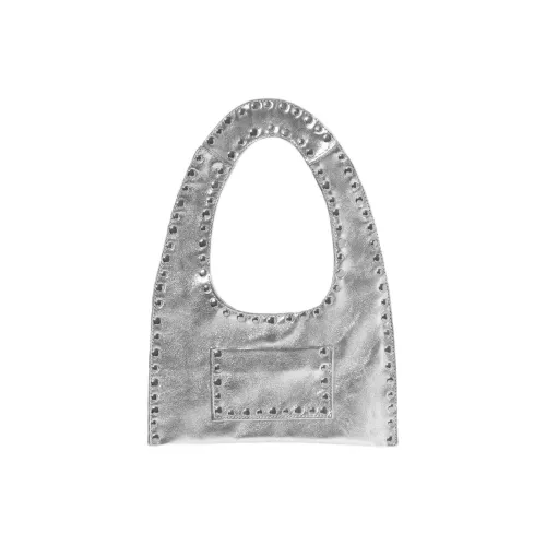 GIMAGUAS Кожа Сумка Сумка через плечо Мини Женская Серебряная