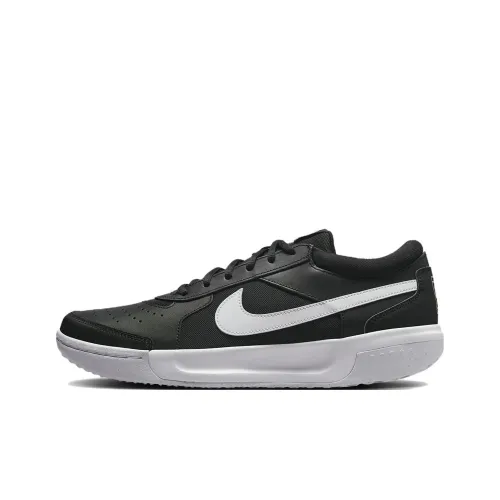 Nike Court Lite 3 Zoom Court Lite 3 Амортизация Дышащий Устойчивый к истиранию Низкий Топ Кроссовки для тенниса Мужской Черный Белый