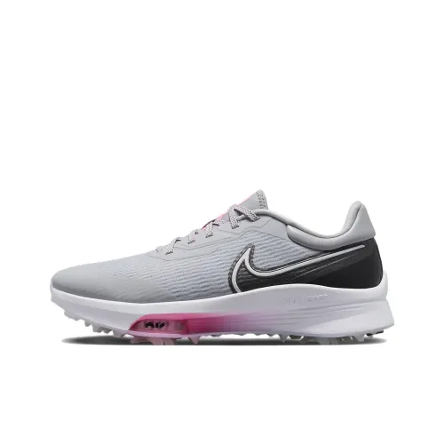 Nike Air Zoom Infinity GOLF Tour Амортизация Противоскользящий Легкий Низкий Топ Обувь для гольфа Серый Розовый