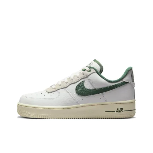 Nike Air FORCE 1 'Белый цвет вершины And Gorge Зеленый' Низкие кроссовки для скейтбординга Женские Зеленый белый