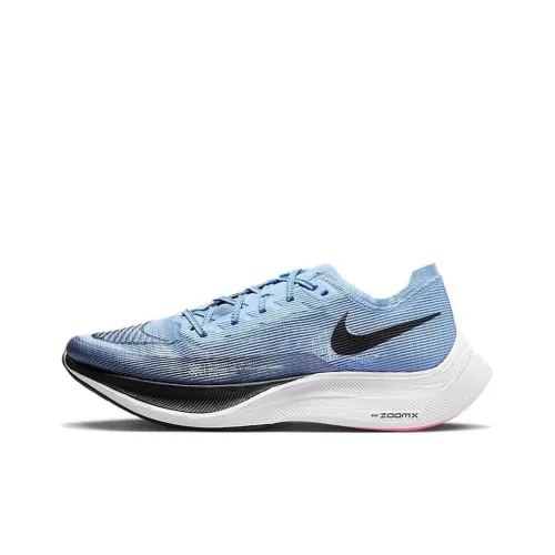 nike ZoomX Vaporfly Next% 2 Low Топ Карбоновая плита Марафон Длинный бег Гонки Беговые кроссовки Мужской Синий
