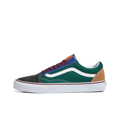 Vans Old Skool Collection Цвет MI Низкий Топ Скейтборд Кроссовки Унисекс Зеленый Синий Коричневый