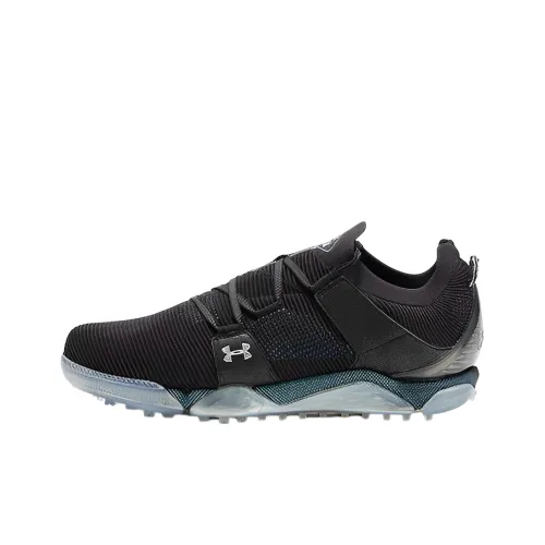 Under Armour HOVR Tour Spikeless Широкий Низкий Топ Обувь для гольфа Мужская Черная Синяя