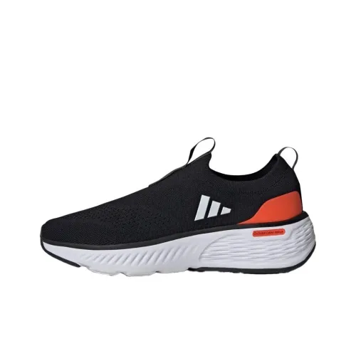 Adidas Cloudfoam Slip-resistant Abrasion-resistant Low Top Casual Shoes Men's Black Adidas Cloudfoam Противоскользящий Устойчивый к истиранию Низкий Топ Повседневная Обувь Мужская Черная