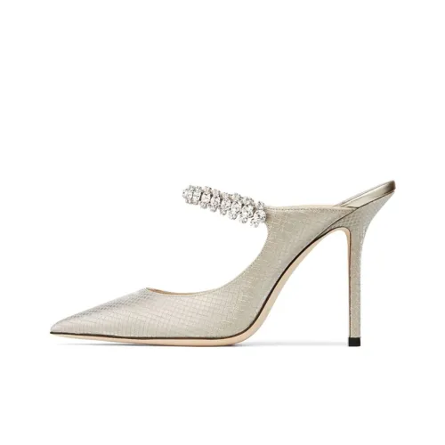 Jimmy Choo Bing Стильные Сандалии 10 см Женские Золотые