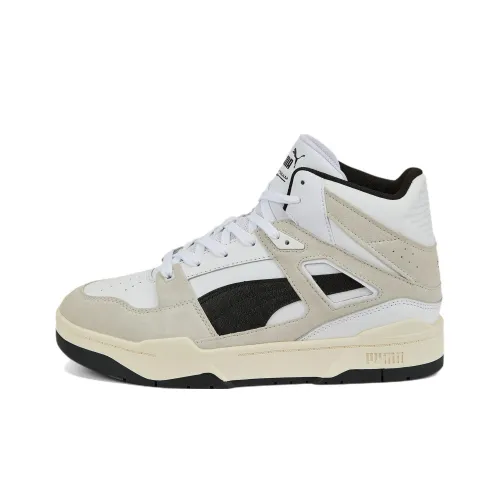 PUMA Slipstream Hi Heritage High Top Скейтборд Кроссовки Унисекс Черный Белый Серый